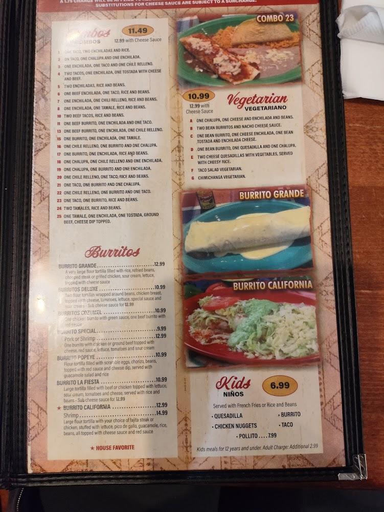 Casa Grande Mexican Restaurant Menu image 3